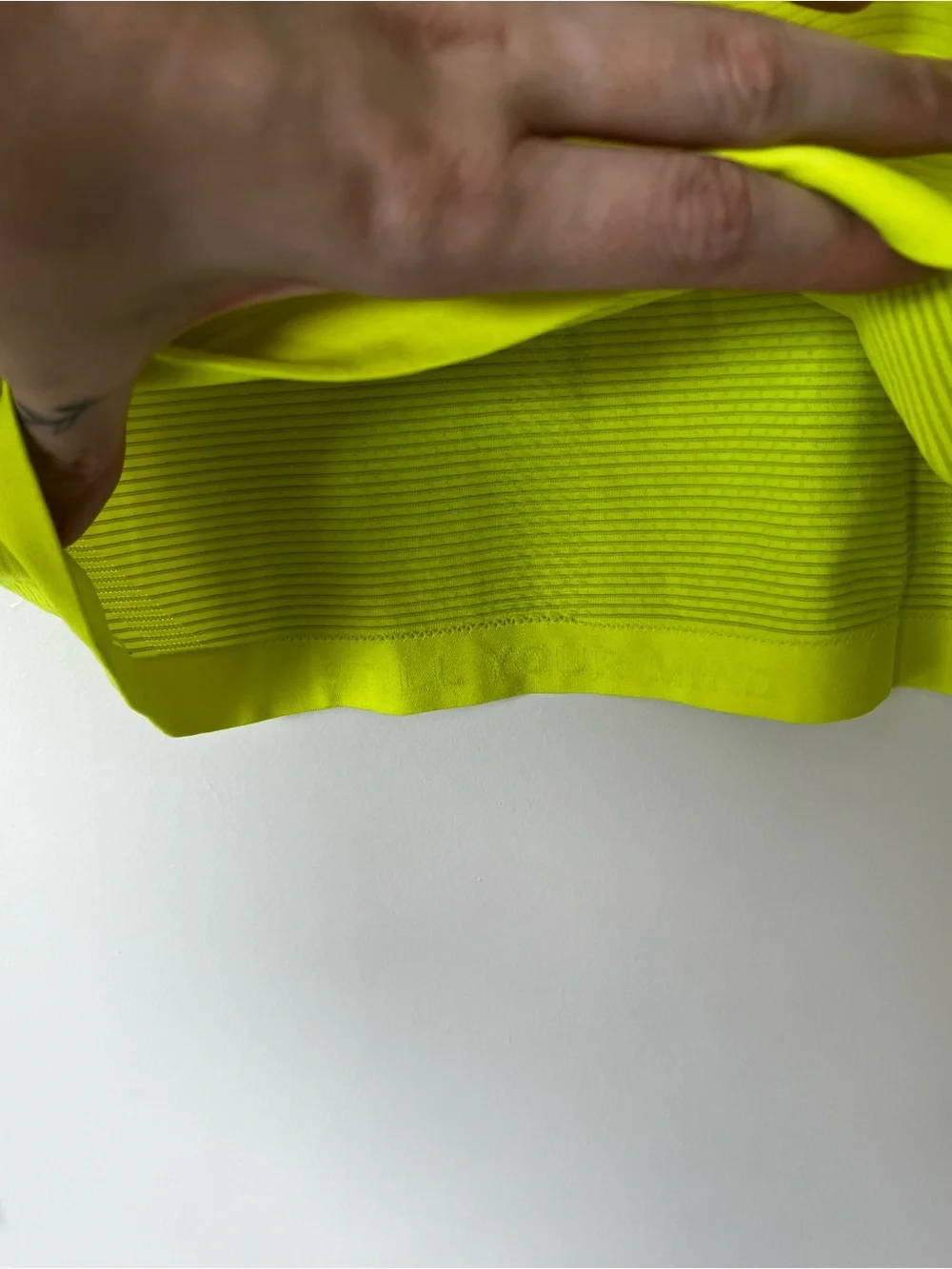 lululemon athletica Neon Yellow Long Sleeve Active Top